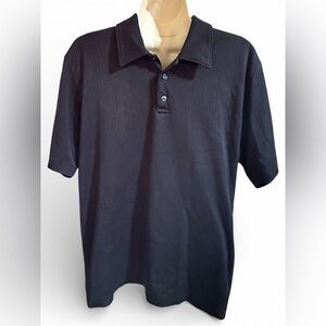 PERRY ELLIS Men's Black Slim Polo Shirt size L
